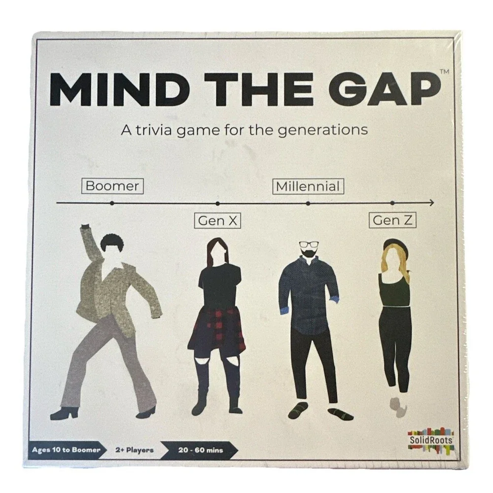 Mind The Gap Trivia Game SolidRoots Generations Party Game New Sealed